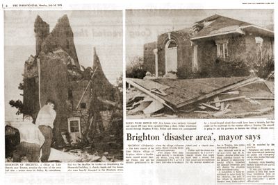 Tornado newspaper coverage July 16, 1973