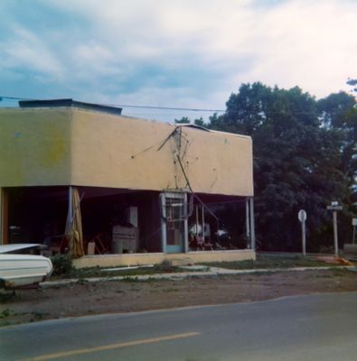 Tornado damage to 74 Main Street, Brighton, Ontario