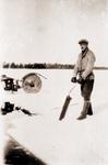 Man Cutting Ice