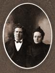 Studio portrait of an unidentifed couple, Trenton, Ontario, ca.1890