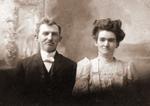 Studio portrait of an unidentified couple, Trenton, Ontario, ca. 1890