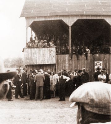 Brighton Race Track Grandstand.    &quot;Jim Hanne - Races 1945&quot;