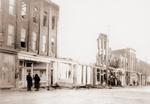 The aftermath of the great downtown Brighton, Ontario fire.