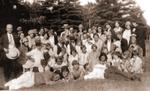 A group of people posing outdoors