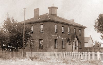 Public School on Richardson Street, Brighton, Ontario, Canada.