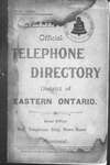 Official telephone directory, district of Eastern Ontario, Bell Telephone Co. of Canada, 1898