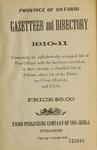 Province of Ontario Gazetteer and Directory, 1910-1911