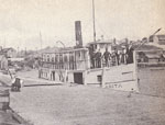 Docked Wanita with People on Deck, circa 1914