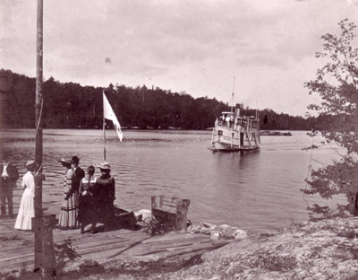 People on Dock, Greeting The Wanita, circa 1904