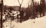Lumber Camp in the distance, circa 1930