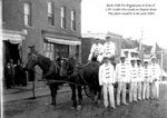Burk's Falls Fire Brigade in Front of C. W. Coulter Dry Goods, circa 1920