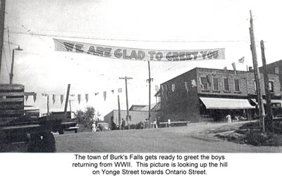 Banner Welcoming Soldiers Back from World War Two, circa 1945