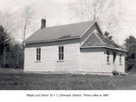 Maple Leaf School S. S. #7, Chetwynd Ontario, 1963