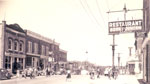 Main Street in Summer, Burk's Falls,circa 1950