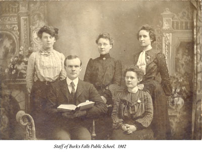 Staff of Burk's Falls Public School, 1902