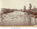 A Boom of Logs, Burk's Falls, 1900
