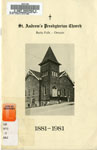 St. Andrew's Presbyterian Church, Burks Falls Ontario, 1881-1981