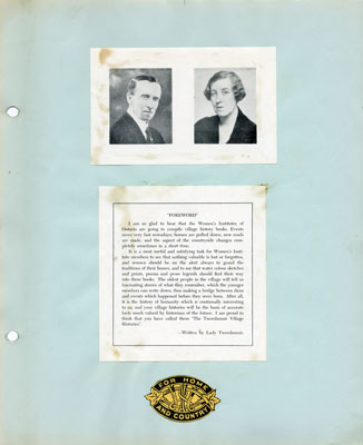 Tweedsmuir Village Histories: Chalmers Women's Institute