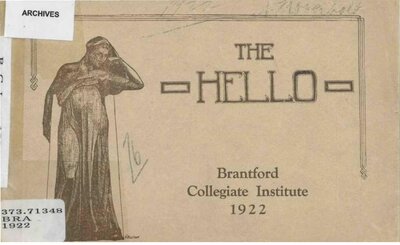 Brantford Collegiate Institute - Hello 1922, Vol. 1, No. 2