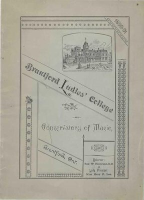 Brantford Young Ladies' College and Conservatory of Music - 1890-91