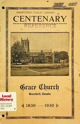 Centenary Grace Church Brantford Canada 1830-1930