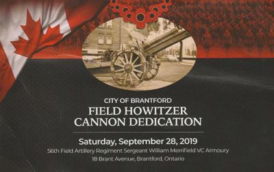 Dedication of Field Howitzer, Jubilee Terrace Park