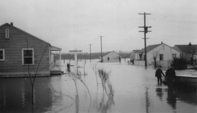 Eagle Place Flood - Seventh Avenue, circa late 1940's