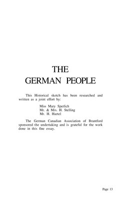 History of Ours - Germans