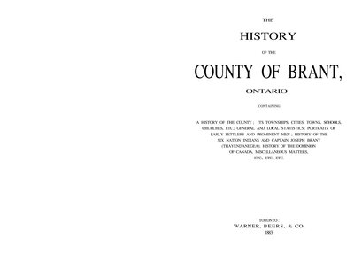 The History of the County of Brant