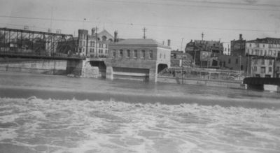 Old Iron Bridge (Lorne Bridge) and Lake Erie and Northern Railway Station