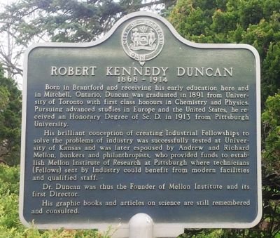 Robert Kennedy Duncan Plaque