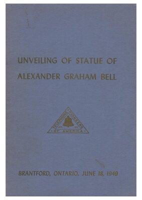 Unveiling of Statue of Alexander Graham Bell