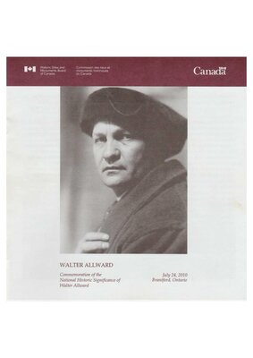 Walter Allward - Commemoration of the National Historic Significance of Walter Allward