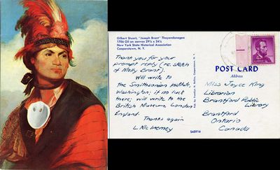 &quot;Joseph Brant&quot; Thayendanegea Postcard