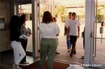 Employees Greet Patrons at the Entrance of the Brantford Public Library Main Branch on Opening Day