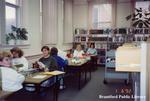 Staff Members at the Brantford Public Library Carnegie Branch During the Move to the New Branch