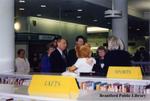 Hon. Marilyn Mushinski, Hon. John Snobelen, and Ron Johnson MPP visit the Brantford Public Library