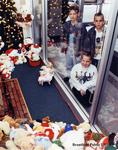 Children View the Christmas Display at the Brantford Public Library