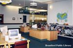The Information Desk at the Brantford Public Library