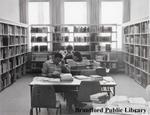 Patrons at the Brantford Public Library, Carnegie Building