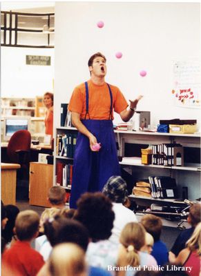 Juggler Performs for Children at the Brantford Public Library