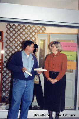 Wendy Newman and a Representative of the Canadian Diabetes Association