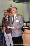 G.A. (Jerry) Porte and an Unknown Speaker at the Grand Opening of the Brantford Public Library Main Branch