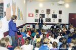 Magician Peter Mennie Performs for a Group of Children at the Brantford Public Library