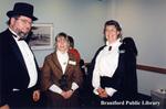 Jim MacDonald, Wendy Newman, and an Unknown Brantford Public Library Staff Member at Brantford Sesquicentennial Celebrations