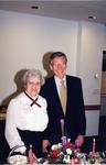 Carmela Henry and Unknown Man attend the Brantford Sesquicentennial Celebration at the Brantford Public Library