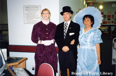 Staff Members at the Brantford Public Library Celebrate Brantford's Sesquicentennial