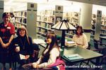 Attendees at the Brantford Sesquicentennial Celebration at the Brantford Public Library