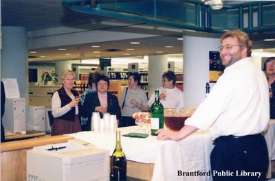 Staff Members Served Refreshments at the 2000 Brantford Public Library Long Term Service Awards