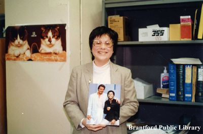 Staff Member at the Brantford Public Library Carnegie Branch